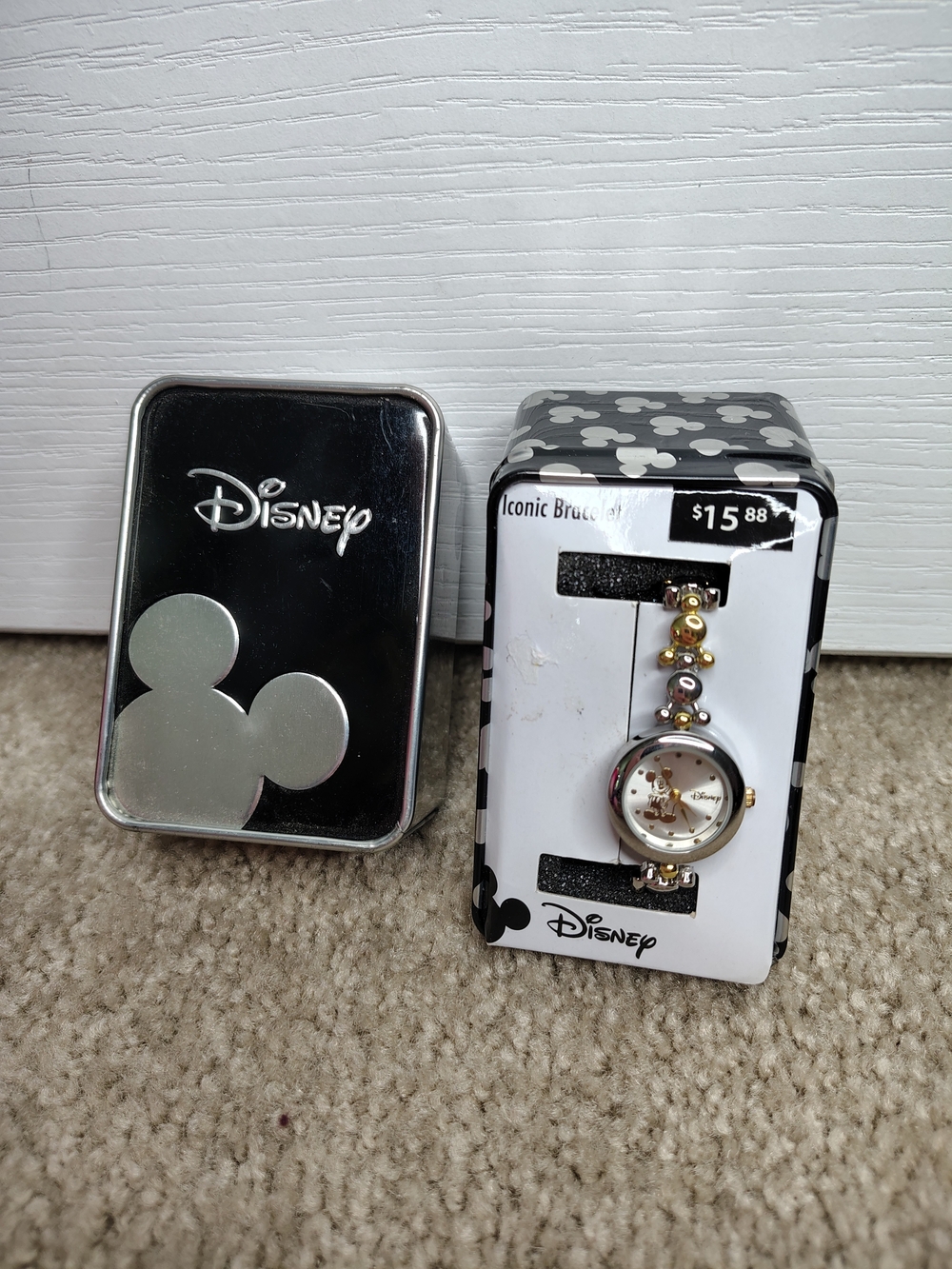 Disney Iconic Mickey Mouse Bracelet Watch - Gold & Silver Tones
